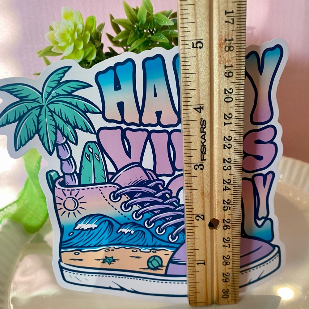 5/$10 Colorful Happy Vibes Sticker